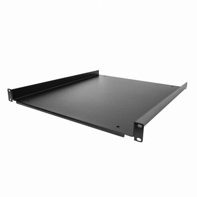 StarTech.com Étagère Rack 19 pouces 1U - Plateau Rackable Universel - Étagère Baie de Brassage - Étagère Cantilever Rack 19" - Capacité 25kg - Rangement Rack Informatique - Profondeur 50cm (20")