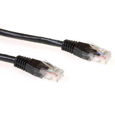 ACT IB8900 câble de réseau Noir 0,5 m Cat6 U/UTP (UTP)