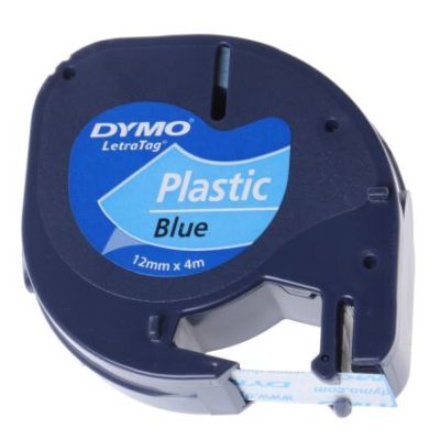 DYMO Tape/Plastic Blue 12mx4mm f LetraTag