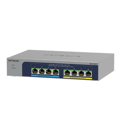 NETGEAR MS108UP Non-géré 2.5G Ethernet (100/1000/2500) Connexion Ethernet, supportant l'alimentation via ce port (PoE)