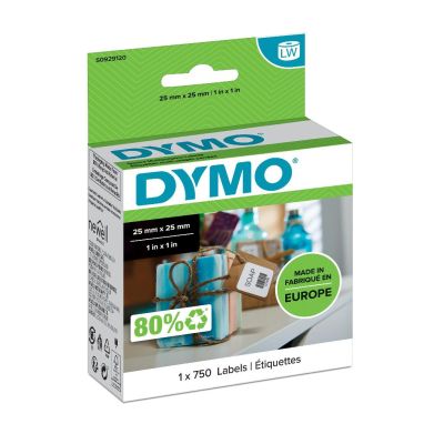 DYMO Square Multipurpose Labels 25X25MM 750