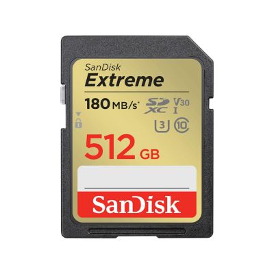 Sandisk Extreme 512GB SDXC 180MB/s UHS-I C10 U3