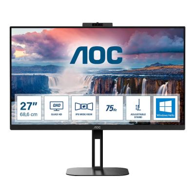 AOC V5 Q27V5CW/BK écran plat de PC 68,6 cm (27") 2560 x 1440 pixels Quad HD LED Noir