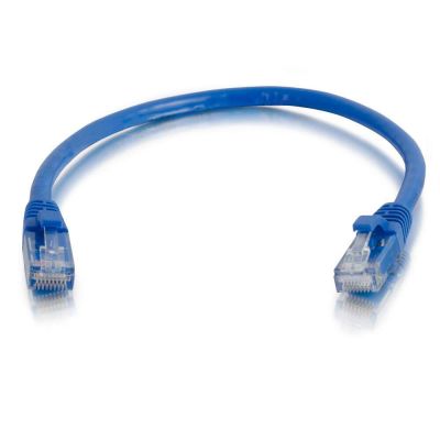 C2G Câble de raccordement réseau Cat5e avec gaine non blindé (UTP) de 0,3 M - Bleu