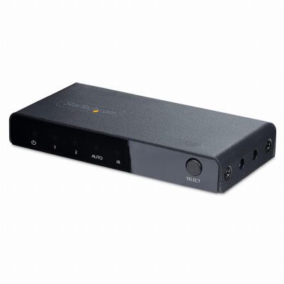 StarTech.com Switch HDMI 8K à 2 Ports - Switch HDMI 2.1 4K 120Hz HDR10+/8K 60Hz UHD - Commutateur HDMI 2 Entrées 1 Sortie - Commutation de Source Automatique/Manuelle - Adaptateur Secteur et Télécommande Inclus
