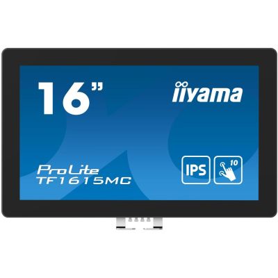 iiyama ProLite TF1615MC-B1 écran plat de PC 39,6 cm (15.6") 1920 x 1080 pixels Full HD Écran tactile Noir