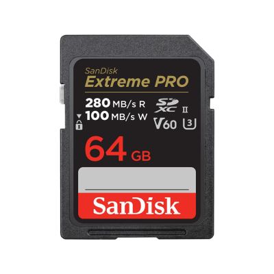 Sandisk Extreme PRO 64GB V60 UHS-II 280/100MBs