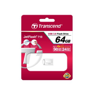 Transcend JetFlash 710S/64GB USB3 Silver micro
