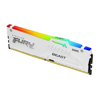 Kingston Technology FURY Beast 16 Go 5600 MT/s DDR5 CL36 DIMM White RGB EXPO