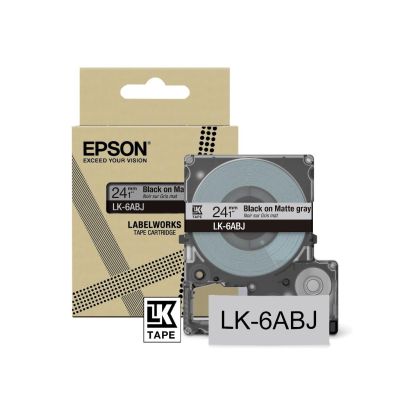 Epson C53S672088 ruban d'étiquette Noir sur gris LK