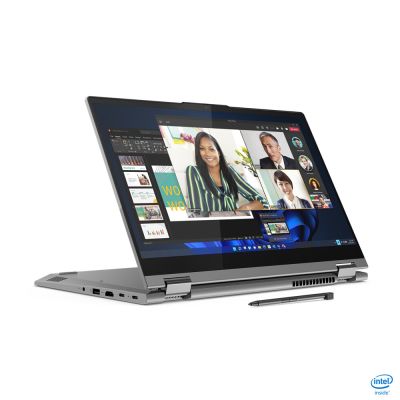 Lenovo ThinkBook 14s Yoga Intel® Core™ i7 i7-1355U Hybride (2-en-1) 35,6 cm (14") Écran tactile Full HD 16 Go DDR4-SDRAM 512 Go SSD Wi-Fi 6 (802.11ax) Windows 11 Pro Gris