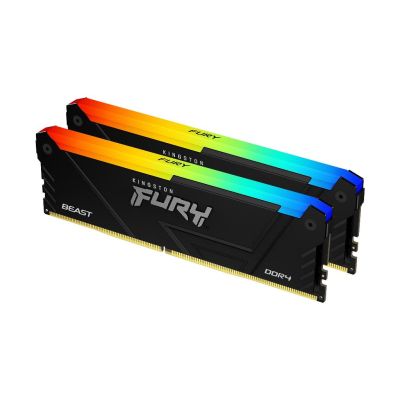 Kingston Technology FURY 32GB 2666MT/s DDR4 CL16 DIMM (Kits de 2) 1Gx8 Beast RGB