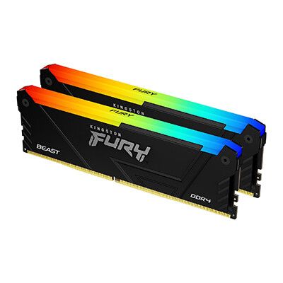 Kingston Technology FURY 16GB 2666MT/s DDR4 CL16 DIMM (Kits de 2) Beast RGB