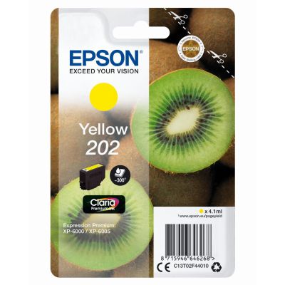 Epson Kiwi Singlepack Yellow 202 Claria Premium Ink