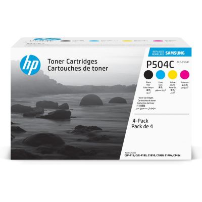 Samsung CLT-P504C Pack de 4 cartouches authentiques de toner cyan/magenta/jaune/noir