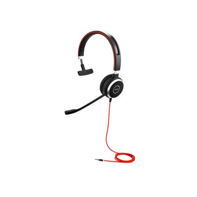 Jabra Evolve 40 Casque Avec fil Arceau Bureau/Centre d'appels Bluetooth Noir, Rouge, Argent
