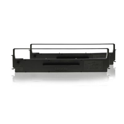 Epson SIDM Black Ribbon Cartridge for LQ-300/+/+II/570/+/580/8xx, Dualpack (C13S015613)