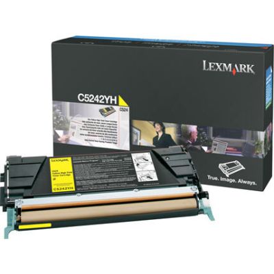 Lexmark Yellow High Yield Toner Cartridge for C524 Cartouche de toner Original Jaune