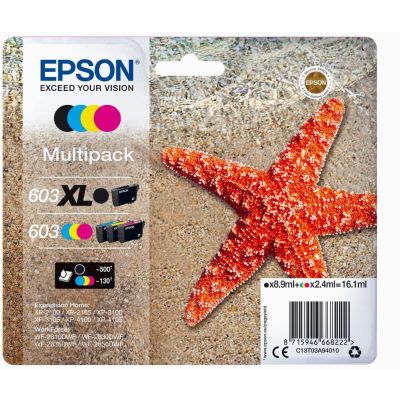 Epson 603 XL cartouche d'encre 1 pièce(s) Original Rendement élevé (XL) Noir, Cyan, Magenta, Jaune
