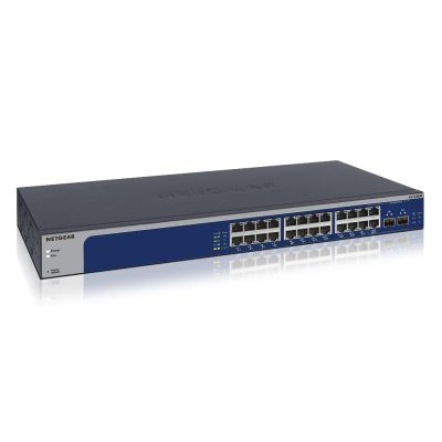 NETGEAR XS724EM Géré L2 10G Ethernet (100/1000/10000) 1U Bleu, Gris