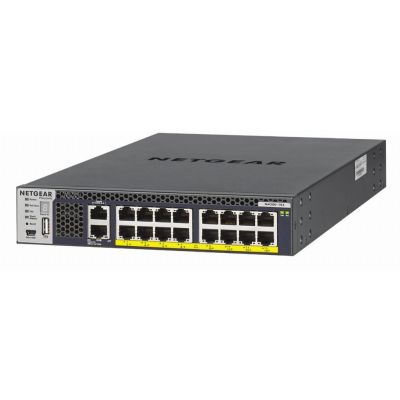 NETGEAR M4300-16X Géré L3 10G Ethernet (100/1000/10000) Connexion Ethernet, supportant l'alimentation via ce port (PoE) 1U Noir