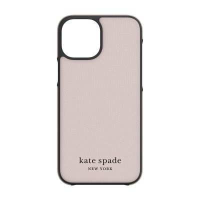 INCIPIO Kate Spade New York Wrap Case for iPhone 13 mini - Pale Vellum/Black Bumper/Black Logo