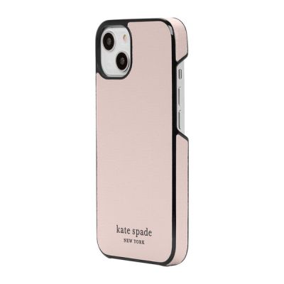 INCIPIO Kate Spade New York Wrap Case for iPhone 13 - Pale Vellum/Black Bumper/Black Logo