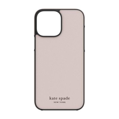 INCIPIO Kate Spade New York Wrap Case for iPhone 13 Pro Max - Pale Vellum/Black Bumper/Black Logo