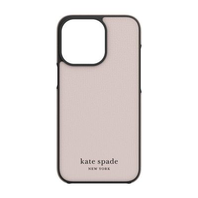 INCIPIO Kate Spade New York Wrap Case for iPhone 13 Pro - Pale Vellum/Black Bumper/Black Logo