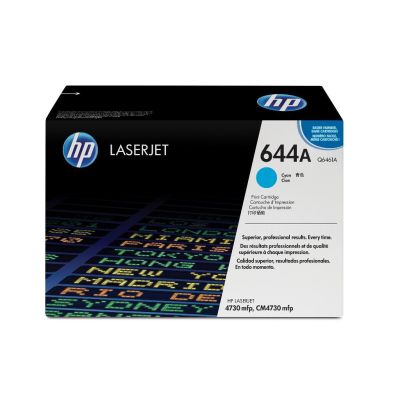 HP 644A Colour LaserJet original cartouche de toner cyan capacit? standard 12.000 pages pack de 1