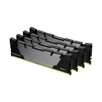 Kingston Technology FURY 64 Go 3600 MT/s DDR4 CL16 DIMM (Kits de 4) 1Gx8 Renegade Black