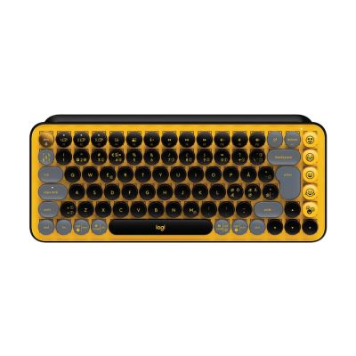 Logitech POP Keys Wireless Mechanical Keyboard With Emoji Keys clavier Universel RF sans fil + Bluetooth QWERTY Nordique Noir, Gris, Jaune