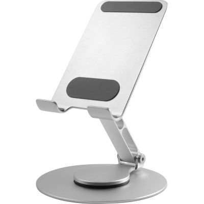 VISION Turntable Phone Stand Silver