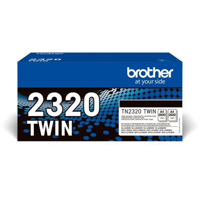 Brother TN-2320TWIN Cartouche de toner 1 pièce(s) Original Noir