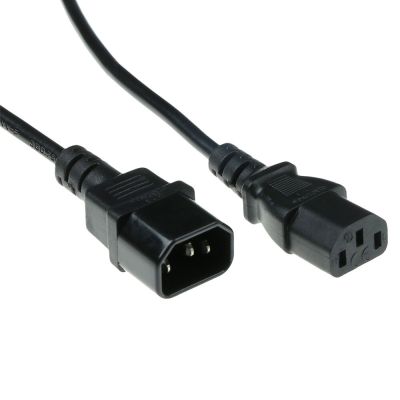 ACT 230V connection cable C13 - C14 1.8 m Noir 1,8 m