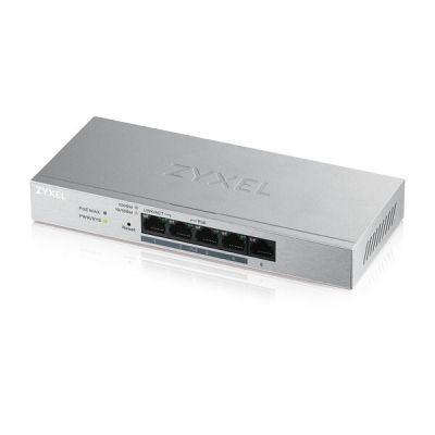 Zyxel GS1200-5HP v2 Géré Gigabit Ethernet (10/100/1000) Connexion Ethernet, supportant l'alimentation via ce port (PoE) Gris