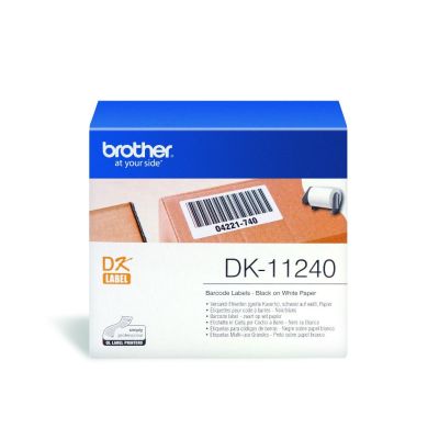 Brother DK-11240 - Rouleau d'étiquettes original – Noir sur blanc, 102 x 51 mm