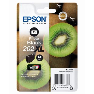 Epson Kiwi Singlepack Photo Black 202XL Claria Premium Ink