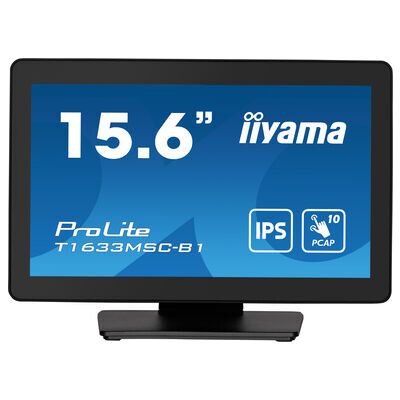 iiyama ProLite T1633MSC-B1 écran plat de PC 39,6 cm (15.6") 1920 x 1080 pixels Full HD LCD Écran tactile Noir