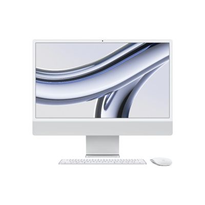 APPLE 24p iMac with Retina 4.5K display: M3 chip with 8-core CPU and 10-core GPU 256Go SSD - Silver