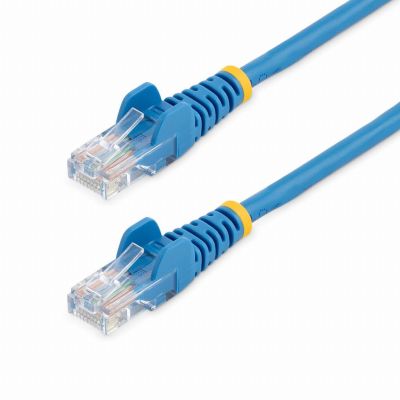StarTech.com Câble réseau Cat5e UTP sans crochet de 1m - Cordon Ethernet RJ45 anti-accroc - M/M - Bleu