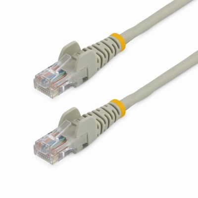 StarTech.com Câble réseau Cat5e UTP sans crochet de 1m - Cordon Ethernet RJ45 anti-accroc - M/M - Gris