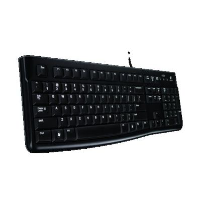 Logitech K120 Corded Keyboard clavier USB Russe Noir