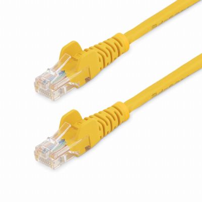 StarTech.com Câble réseau Cat5e UTP sans crochet de 1 m - Cordon Ethernet RJ45 anti-accroc - M/M - Jaune
