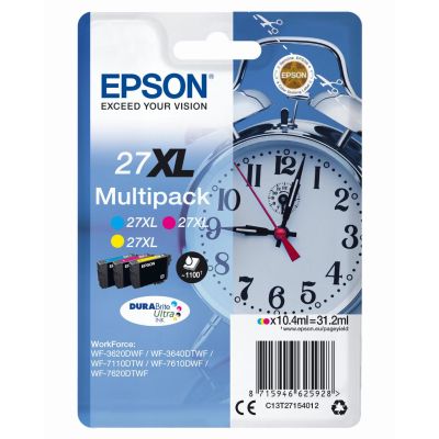 Epson Alarm clock Multipack "Réveil" 27XL - Encre DURABrite Ultra C,M,J