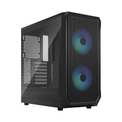 Fractal Design CAS Focus 2 RGB Black TG Clear Tint