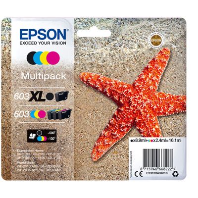 Epson Multipack 4-couleurs 603 XL Noir/Std. CMY