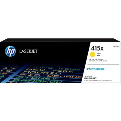 HP 415X Toner jaune LaserJet authentique grande capacité