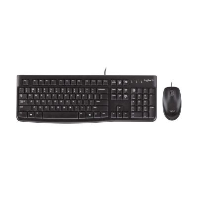 Logitech Desktop MK120 clavier Souris incluse USB QWERTY Anglais britannique Noir