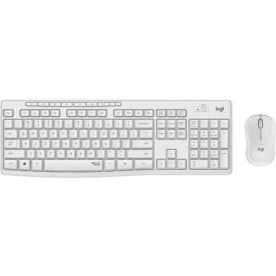 Logitech MK295 Silent Wireless Combo clavier Souris incluse Bureau USB QWERTY Italien Blanc